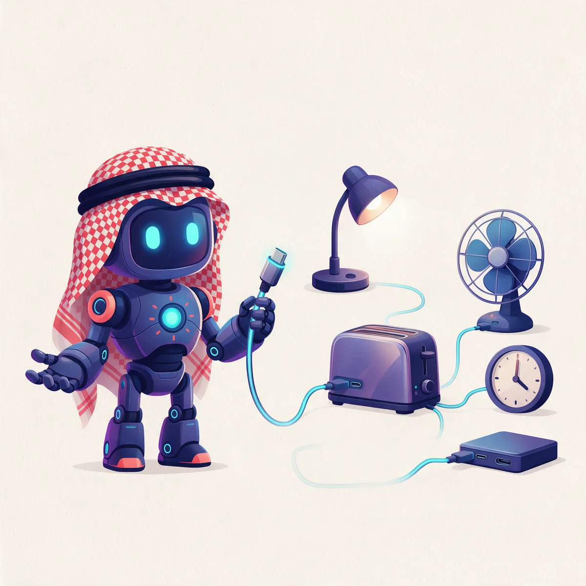 رسم توضيحي يشرح MCP (بروتوكول سياق النموذج)